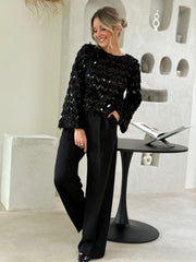 Le pantalon Mallaury noir - Gualap