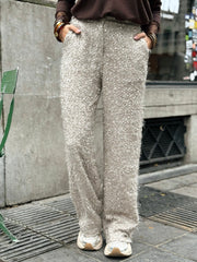 Le pantalon Ninon beige - Gualap