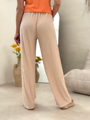 Le pantalon Raffaela beige - Gualap