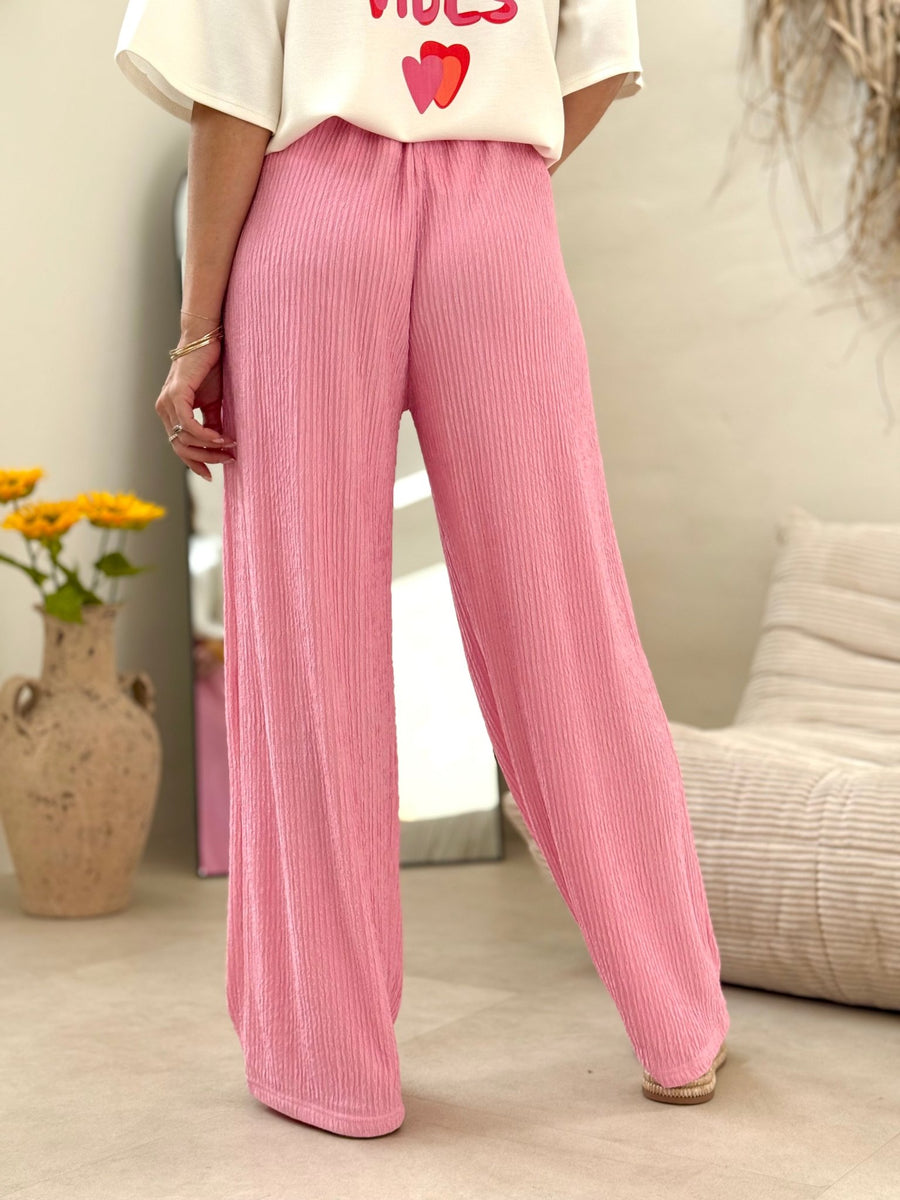 Le pantalon Raffaela rose - Gualap