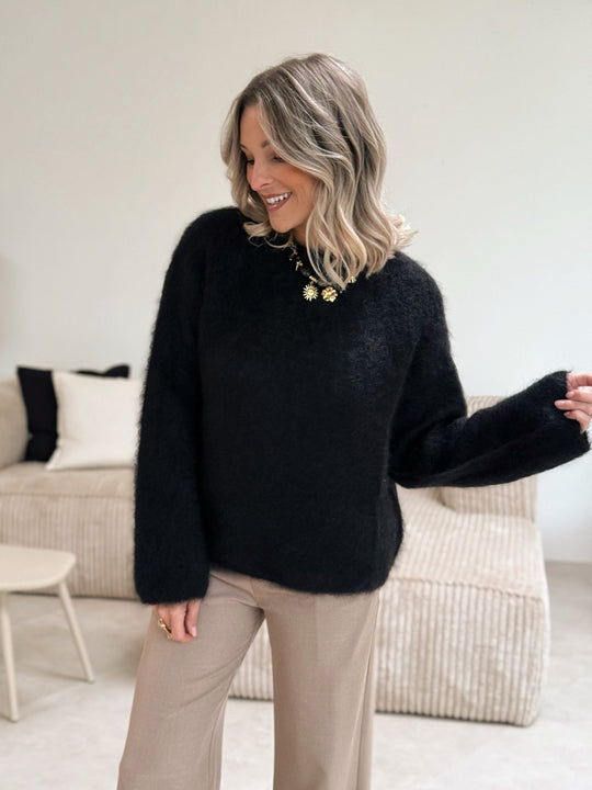 Le pull Brunella noir - Gualap