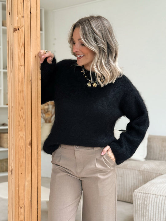 Le pull Brunella noir - Gualap