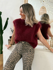 Le pull Caissy bordeaux - Gualap