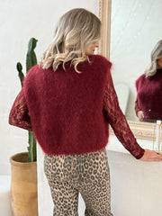 Le pull Caissy bordeaux - Gualap