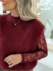 Le pull Caissy bordeaux - Gualap