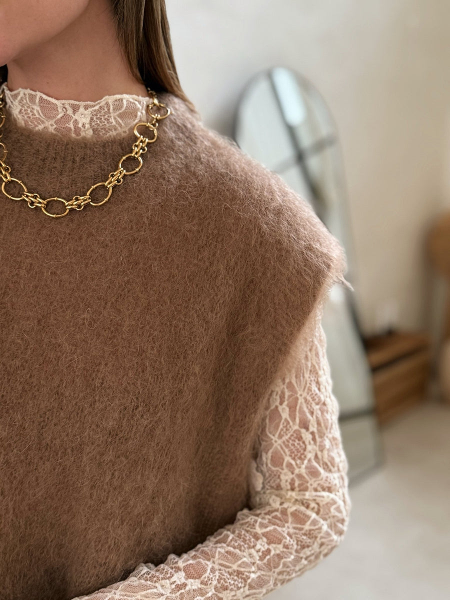 Le pull Caissy Camel - Gualap