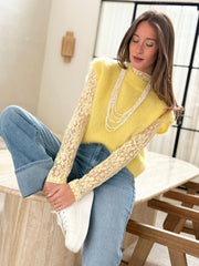 Le pull Caissy jaune - Gualap