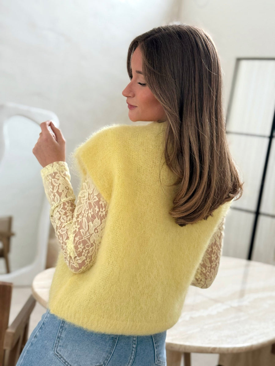 Le pull Caissy jaune - Gualap