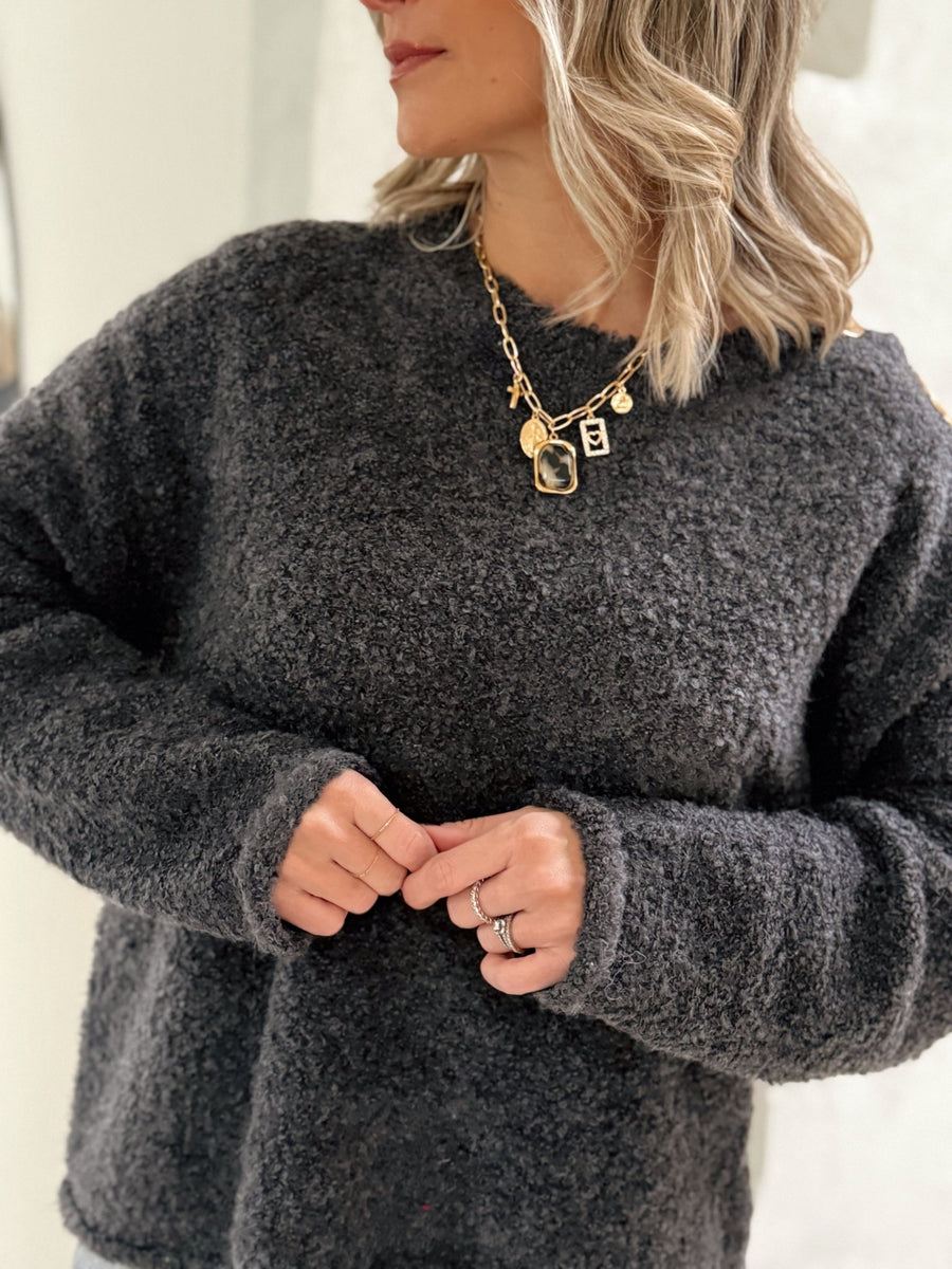 Le pull Clara gris - Gualap