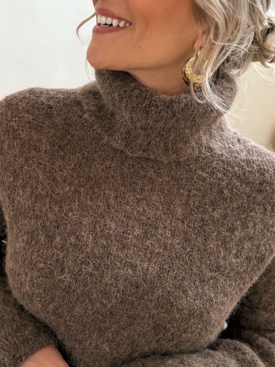 Le pull Cyrielle marron - Gualap