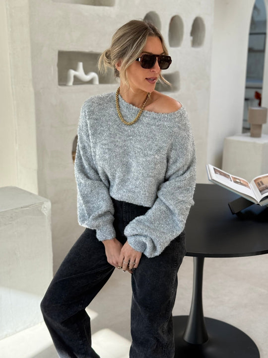 Le pull Manon gris - Gualap