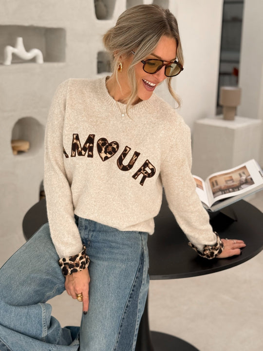 Le pull Mathilde beige - Gualap