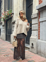 Le pull Morgane beige - Gualap