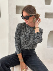 Le pull Nihale noir-Gualap