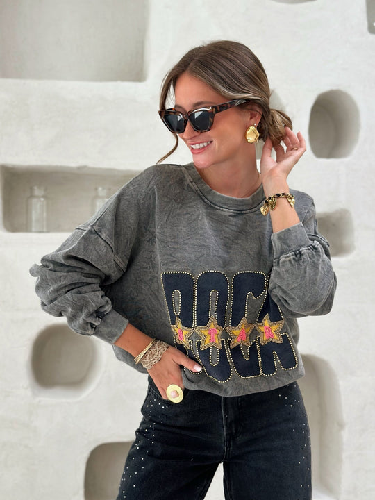 Le pull Olympe gris - Gualap