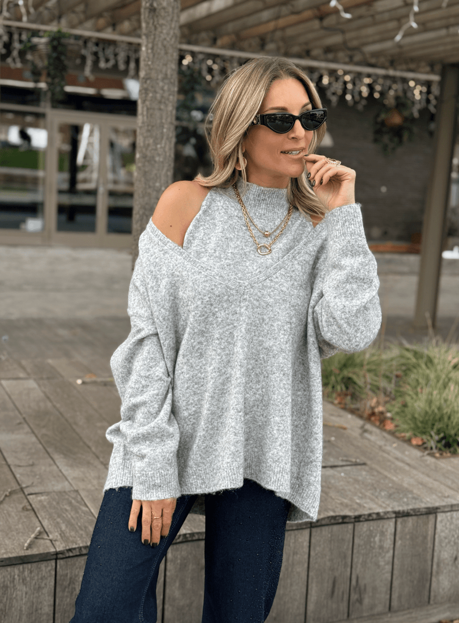 Le pull Rubie gris clair - Gualap