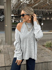 Le pull Rubie gris clair - Gualap
