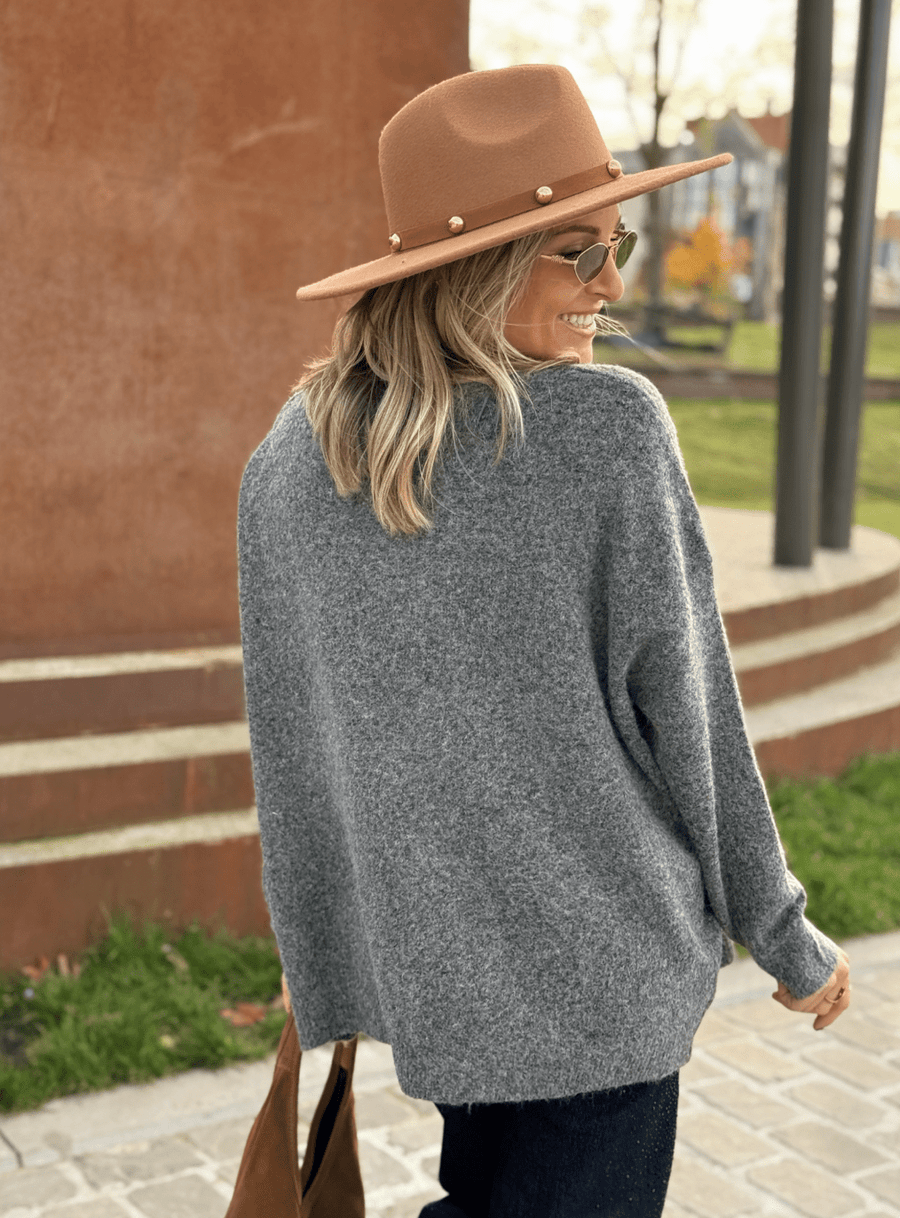 Le pull Rubie gris fonce - Gualap
