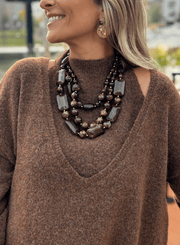 Le pull Rubie marron - Gualap