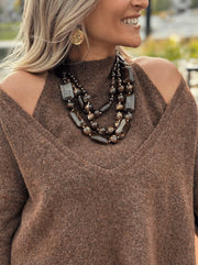 Le pull Rubie marron - Gualap