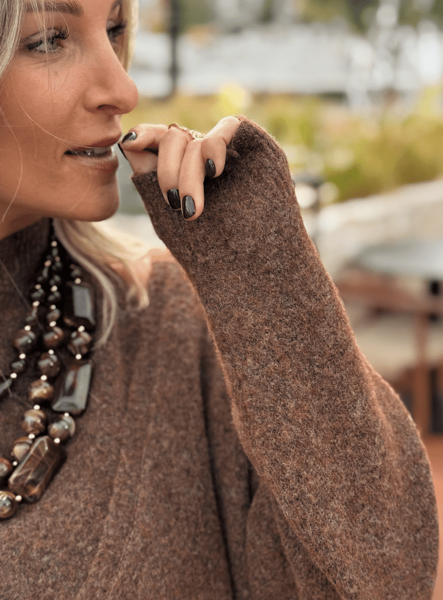 Le pull Rubie marron - Gualap