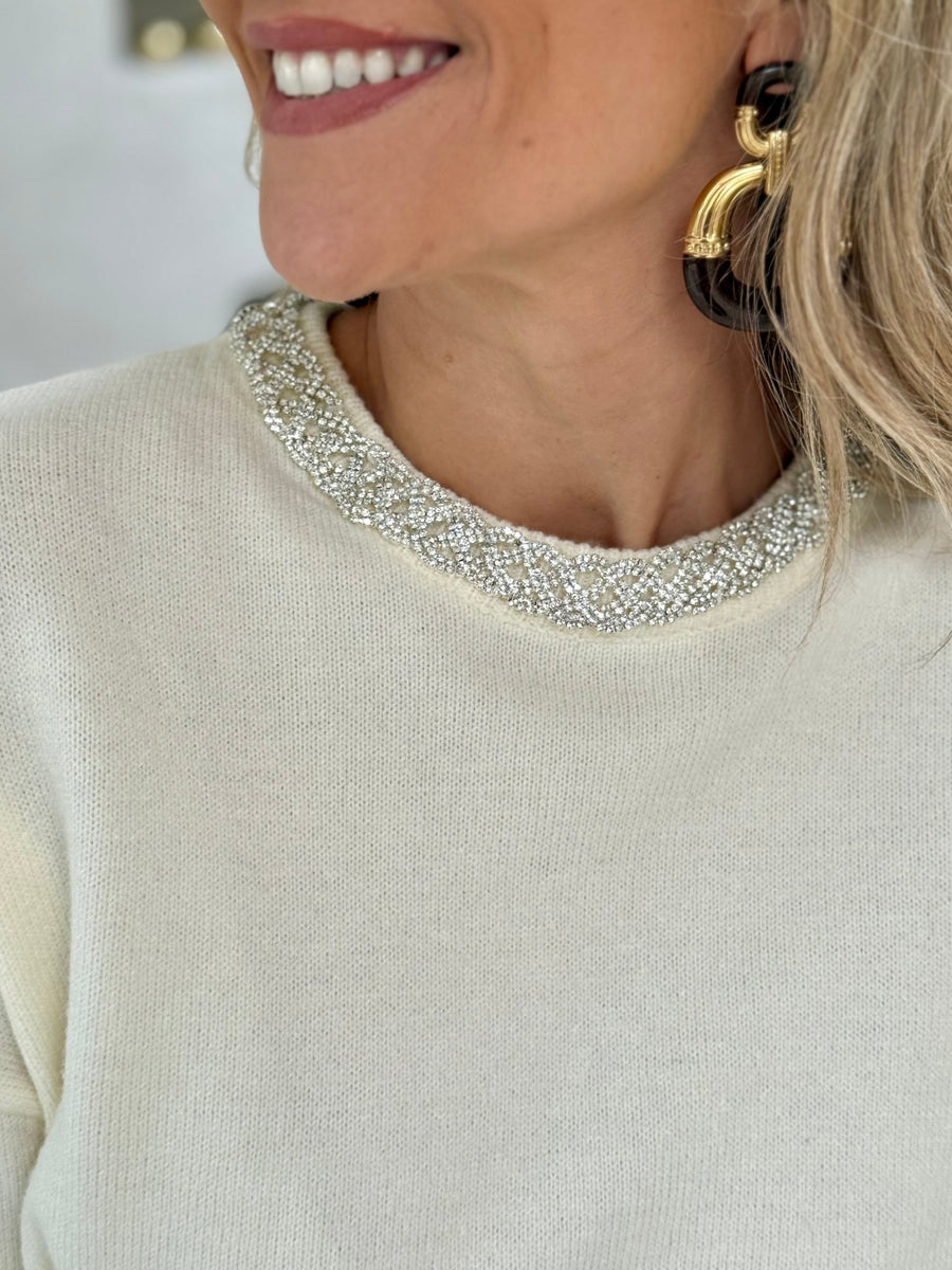 Le pull Salma ecru - Gualap