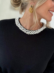 Le pull Salma noir - Gualap