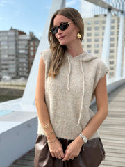 Le pull sans manche June beige - Gualap