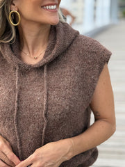 Le pull sans manche June marron - Gualap