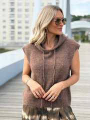 Le pull sans manche June marron - Gualap