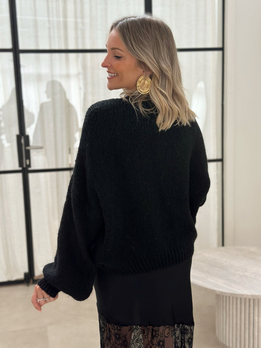 Le pull Sidji noir - Gualap