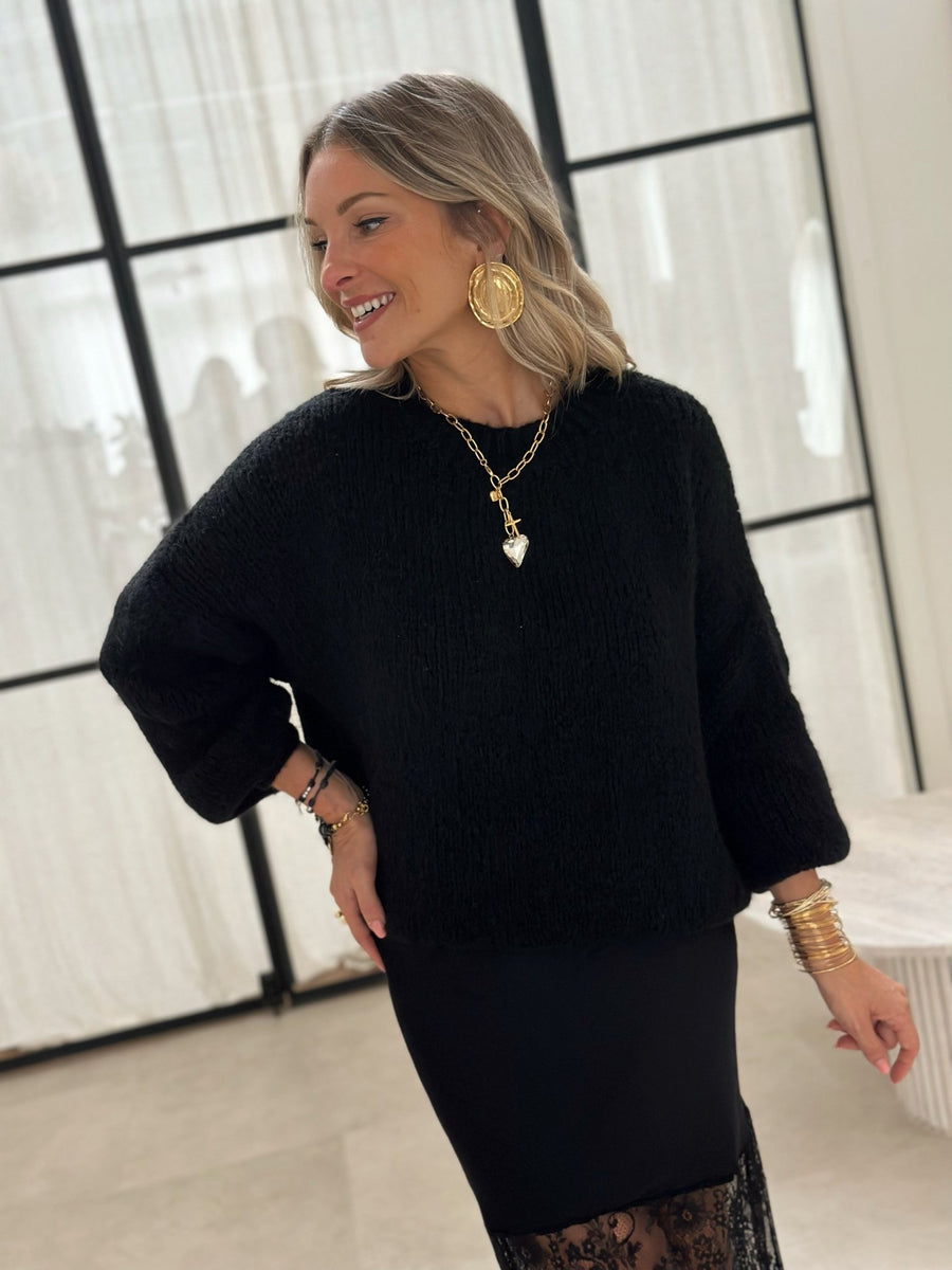 Le pull Sidji noir - Gualap