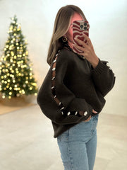 Le pull Suzanne brun - Gualap