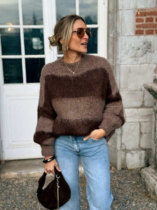 Le pull Tenessie marron - Gualap