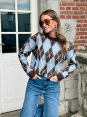 Le pull Tiphaine bleu - Gualap