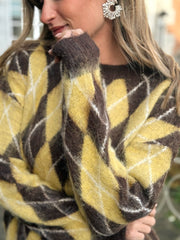 Le pull Tiphaine jaune - Gualap
