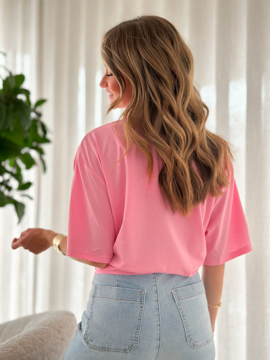 Le T-shirt Assia rose - Gualap
