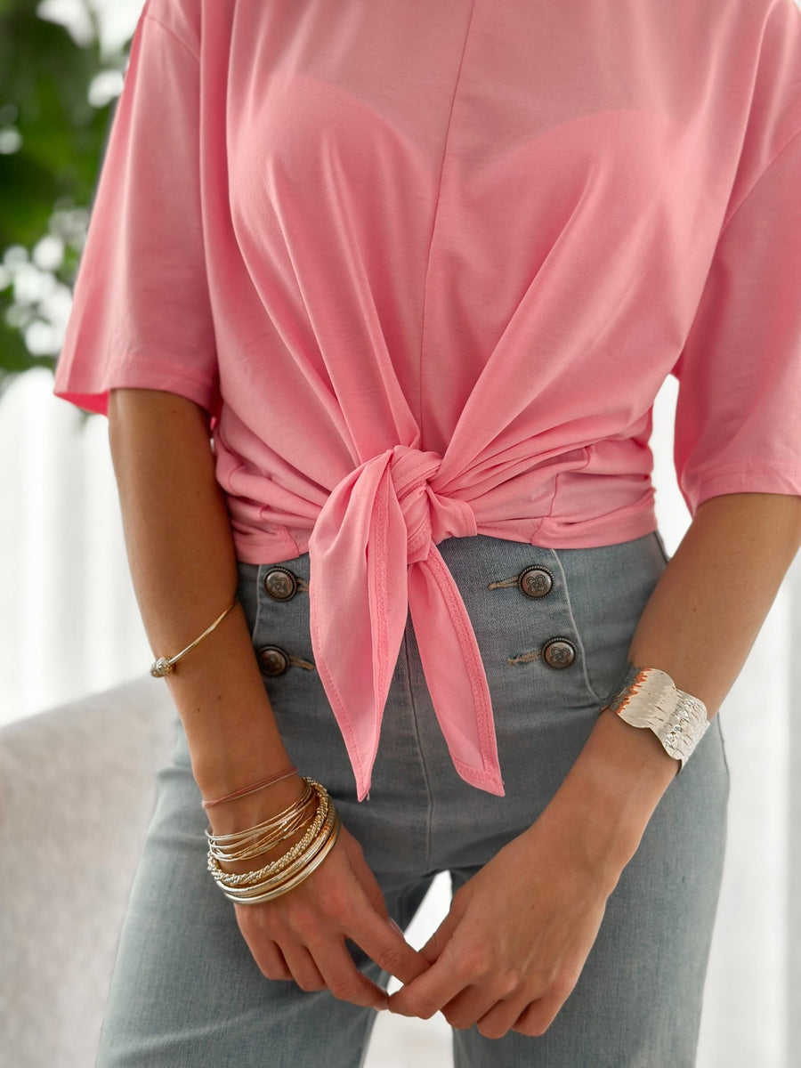Le T-shirt Assia rose - Gualap