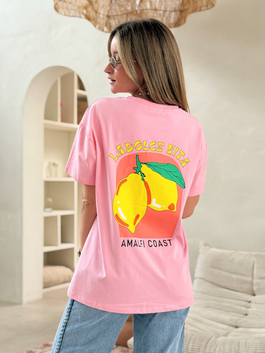 Le t-shirt Rania rose - Gualap