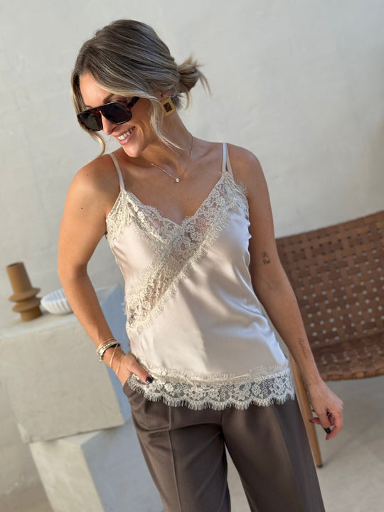 Le top Mary beige - Gualap