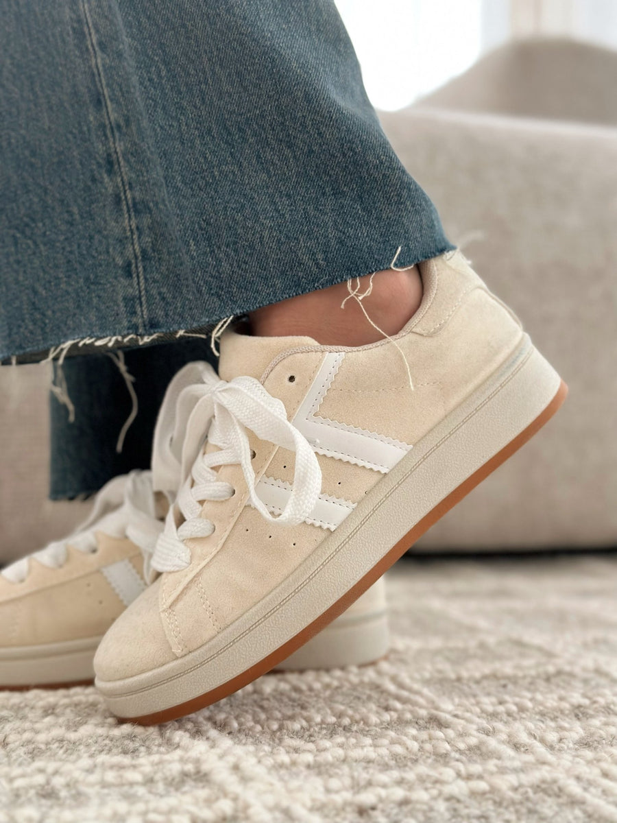 Les baskets Veronika beige - Gualap