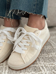 Les baskets Veronika beige - Gualap