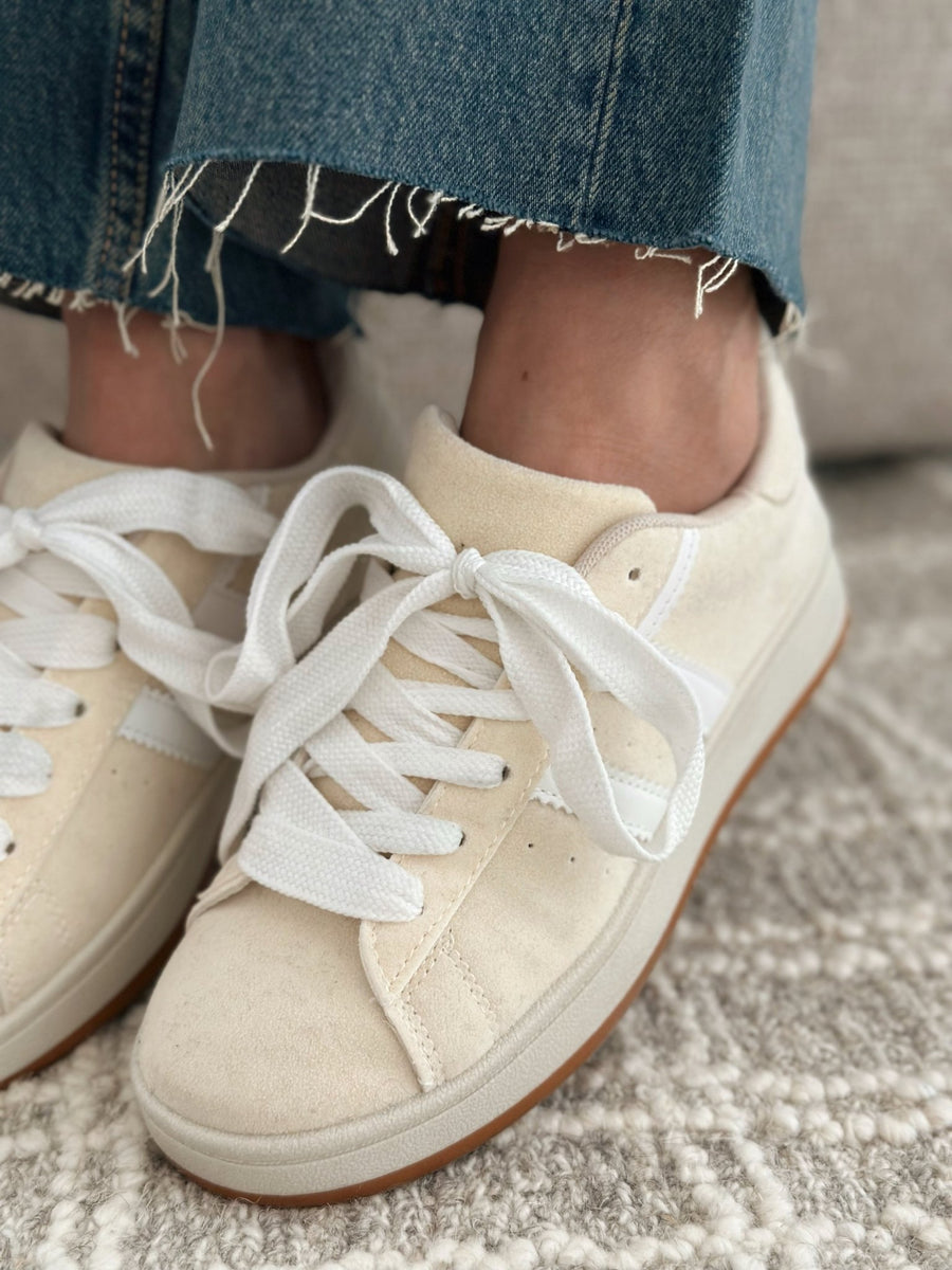 Les baskets Veronika beige - Gualap