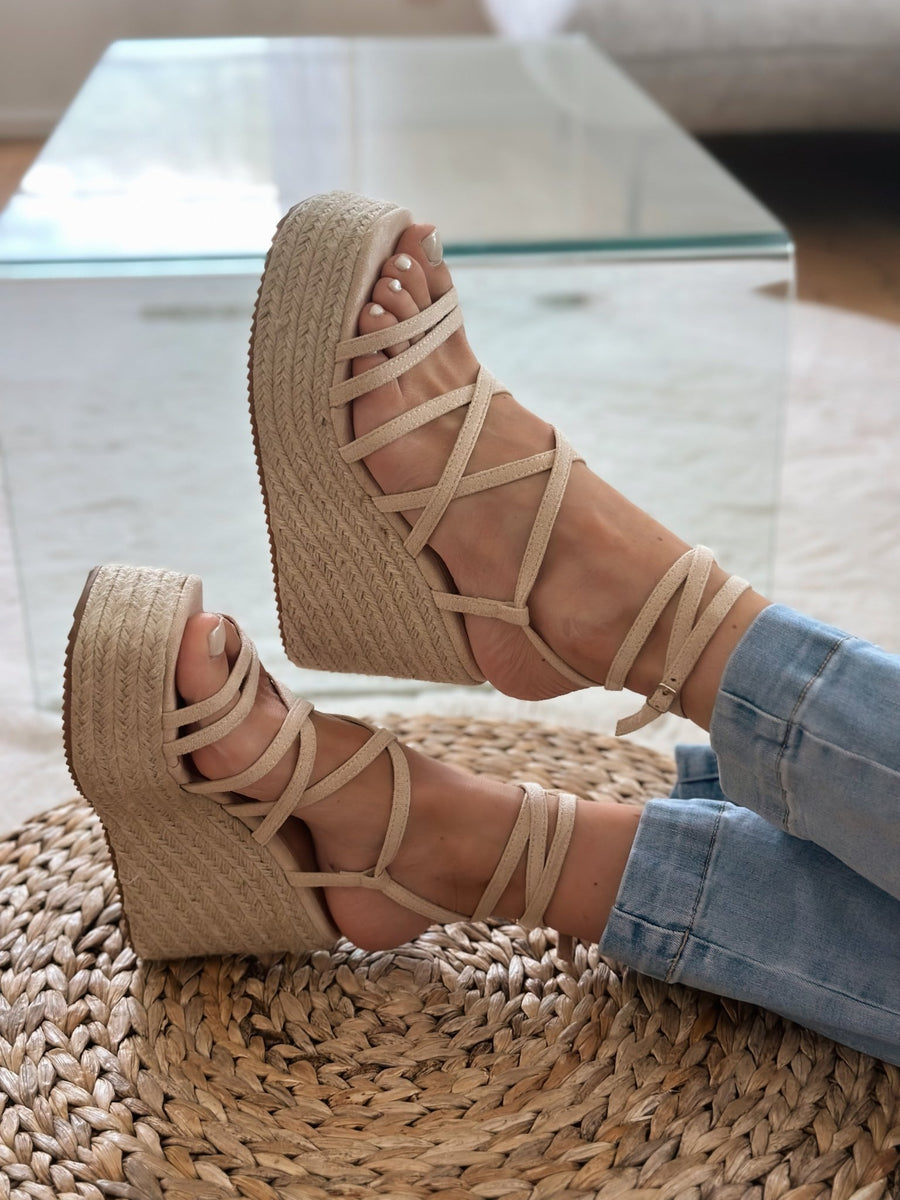 Les sandales Cordelia beige-Gualap