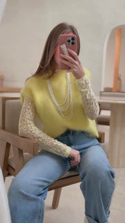 Le pull Caissy jaune