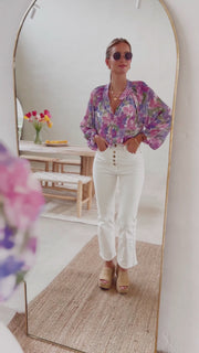 Het paarse Elise-shirt