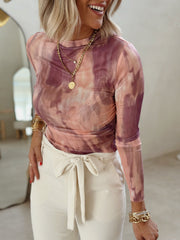 La blouse Nikkie rose - Gualap