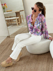 La chemise Elise mauve-Gualap