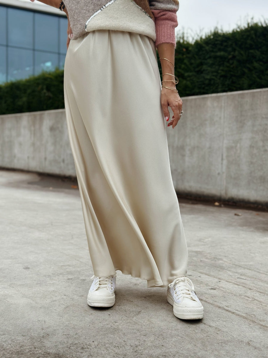 La jupe Athena blanc casse - Gualap