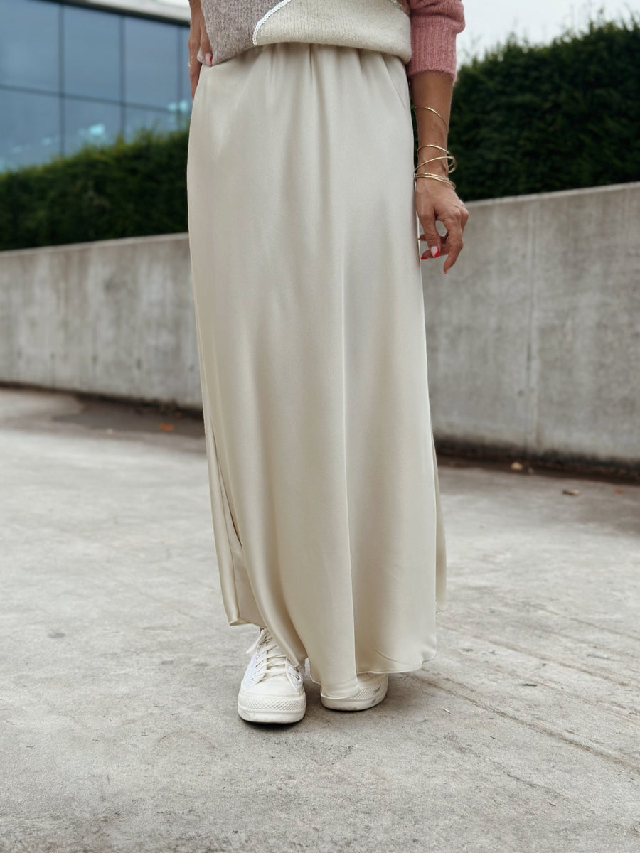 La jupe Athena blanc casse - Gualap